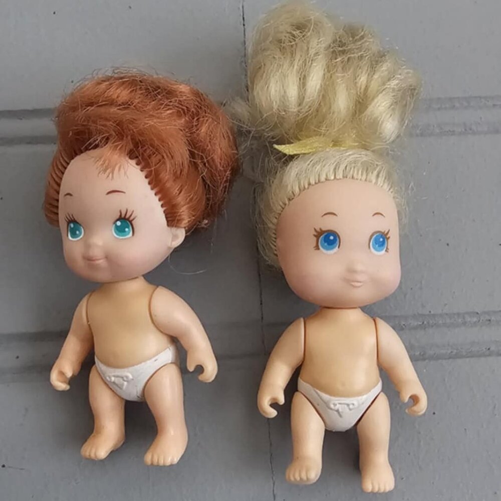 [*3 Items For $20 In Bundle*] 1990 (2) Vintage Tyco Quints Baby Dolls #3